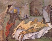 Paul Cezanne afternoon in naples oil on canvas